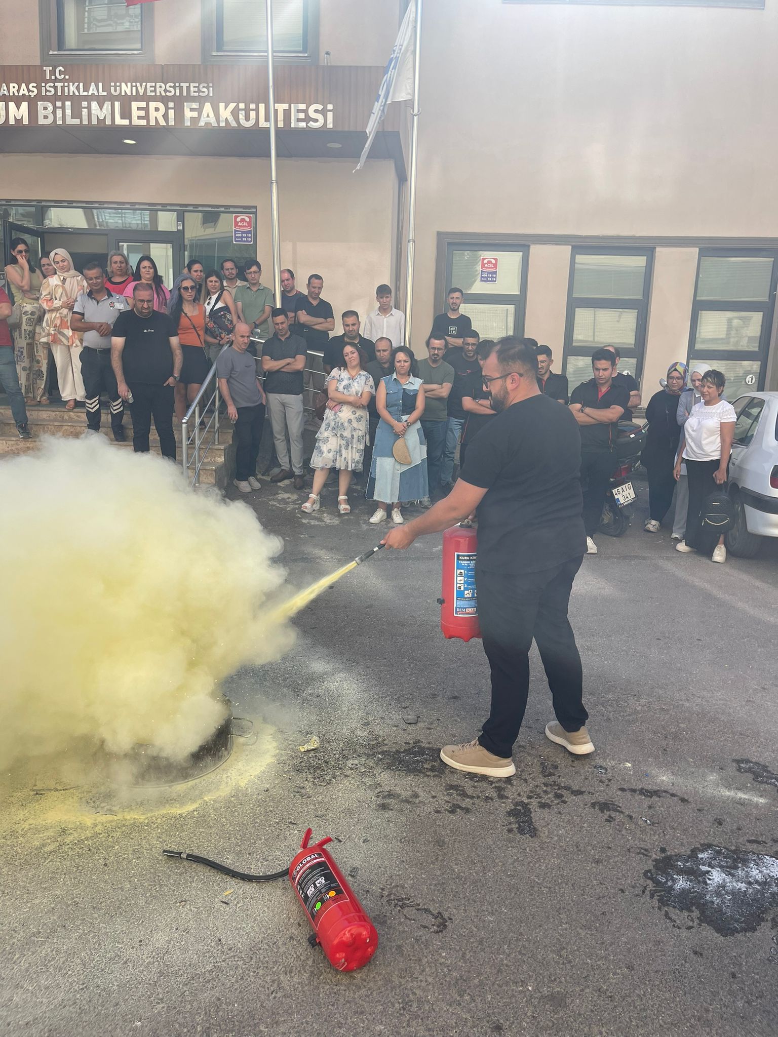 Maraş İstklal Üni̇ Yangin Tatbi̇kat (1)-1