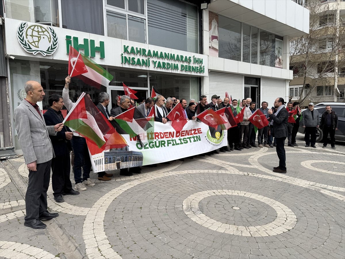 ABD ve İsrail'in saldırıları Kahramanmaraş'ta protesto edildi