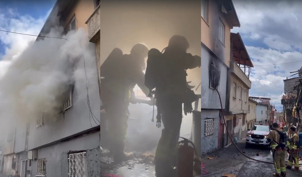 Ertuğrul Gazi Mahallesi’nde Korkutan Yangın: 1 Yaralı