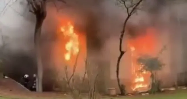 Gaziantep'te camide çıkan yangında 5 kedi kurtarıldı