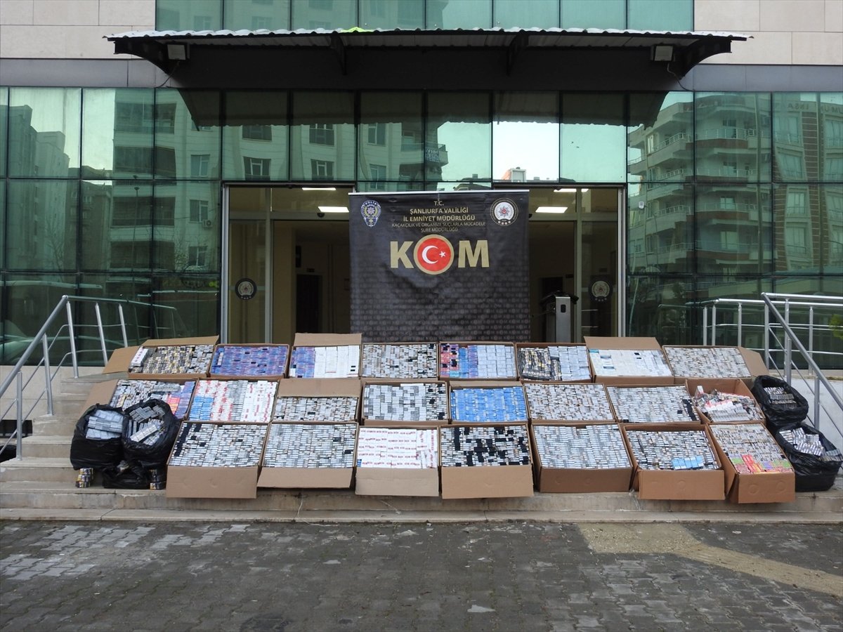 Şanlıurfa'da gümrük kaçağı 30 bin paket sigara ele geçirildi