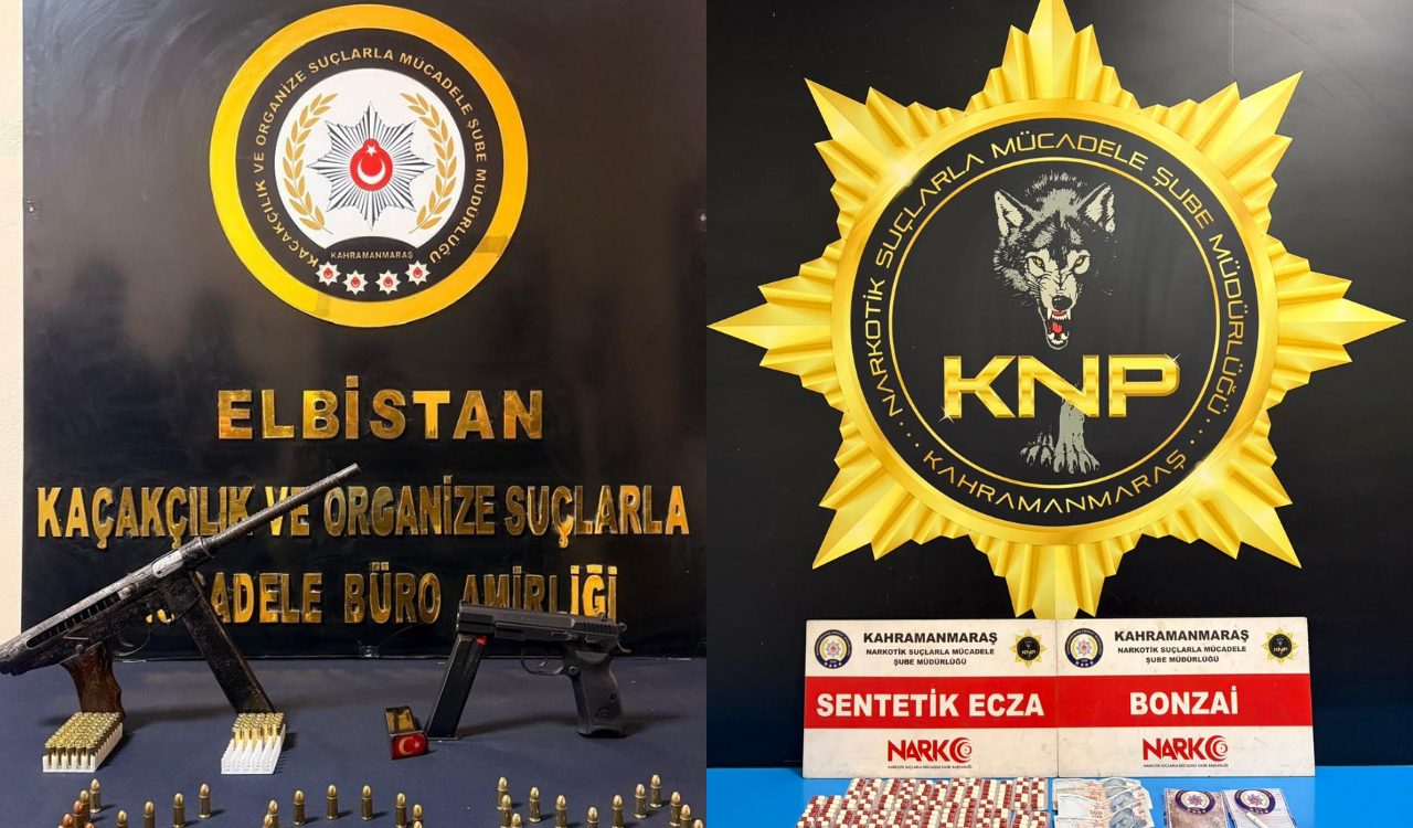 Kahramanmaraş’ta Silah ve Yasaklı Madde Operasyonu