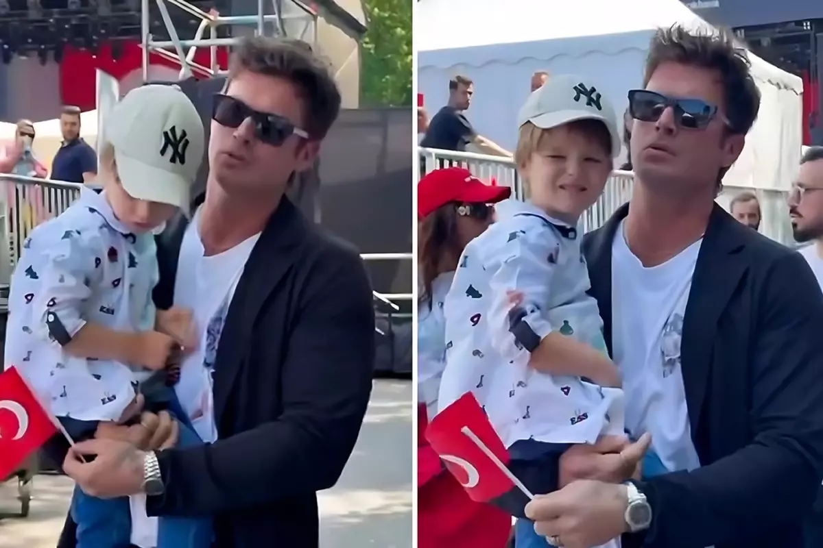 Kivanc Tatlitug Ve Oglu Kurt Efe 19 Mayis Etkinliginde Ilgi Odagi Oldu