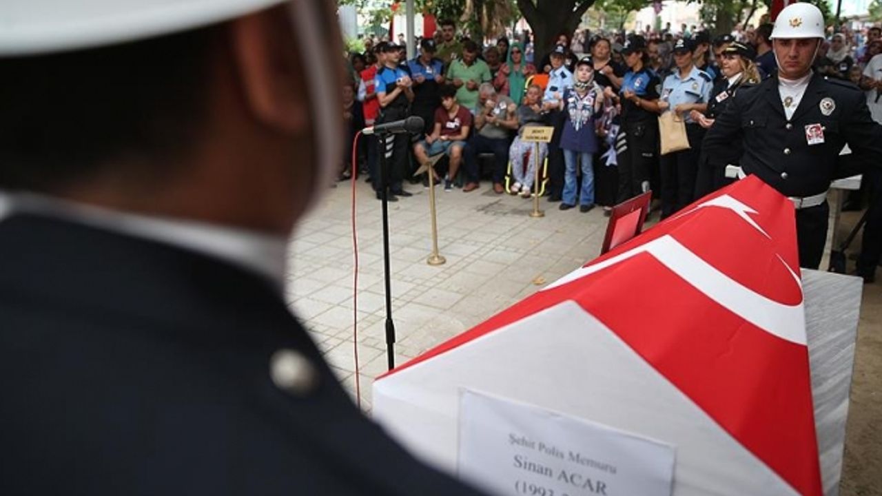 Şehit polis memuru Acar son yolculuğuna uğurlandı