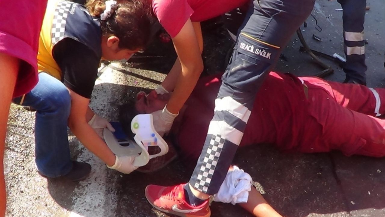 Yangın arazözü takla attı : 3 yaralı