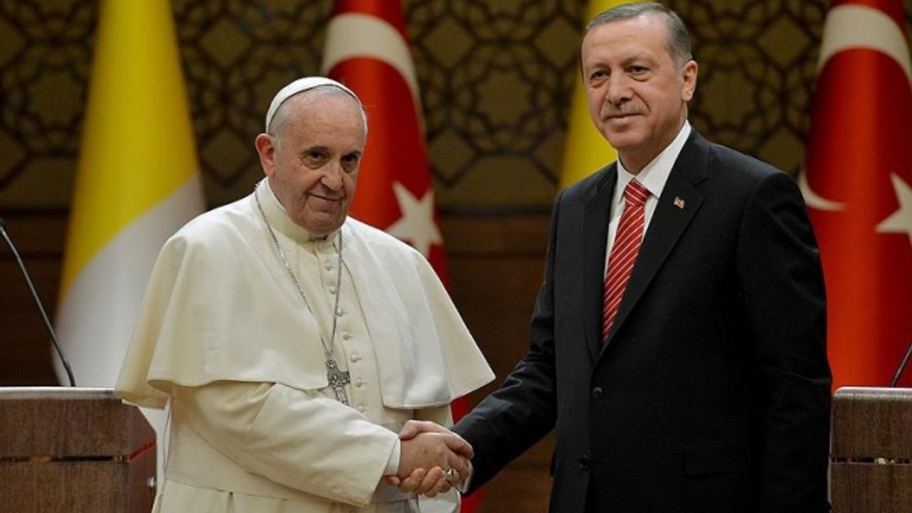 Cumhurbaşkanı Erdoğan, Papa ile Kudüs'ü görüştü