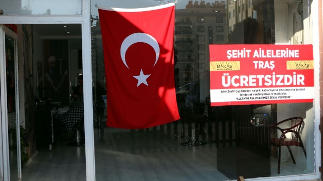 Şehit yakınlarına bir destek'de Kahramanmaraş'lı Berber'den geldi