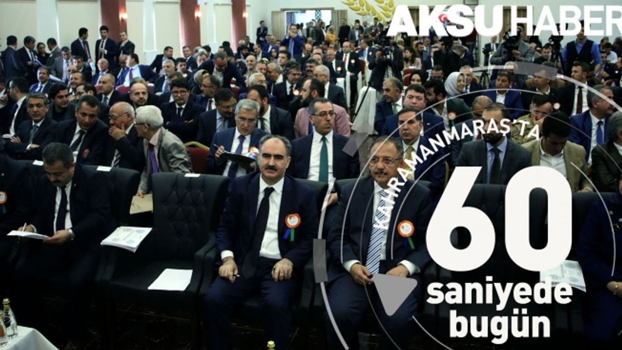 Kahramanmaraş'ta 60 Saniye'de Bugün [13 Nisan 2018]