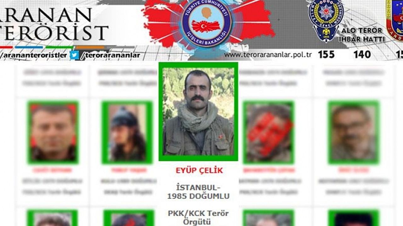 Yeşil listedeki terörist etkisiz hale getirildi