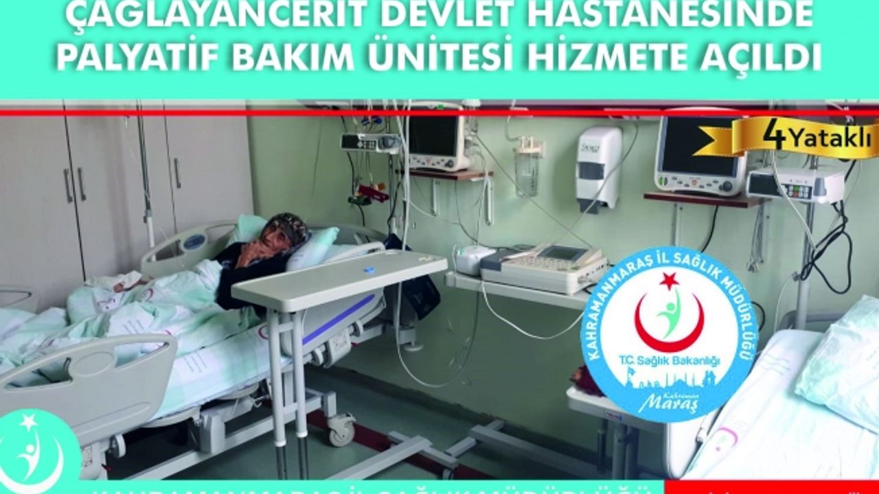 Çağlayancerit İlçe Devlet Hastanesinde Palyatif Bakım Ünitesi Hizmete Açıldı