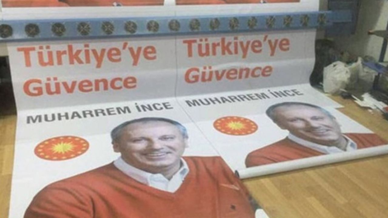 Muharrem İnce'nin adaylık afişi ortaya çıktı