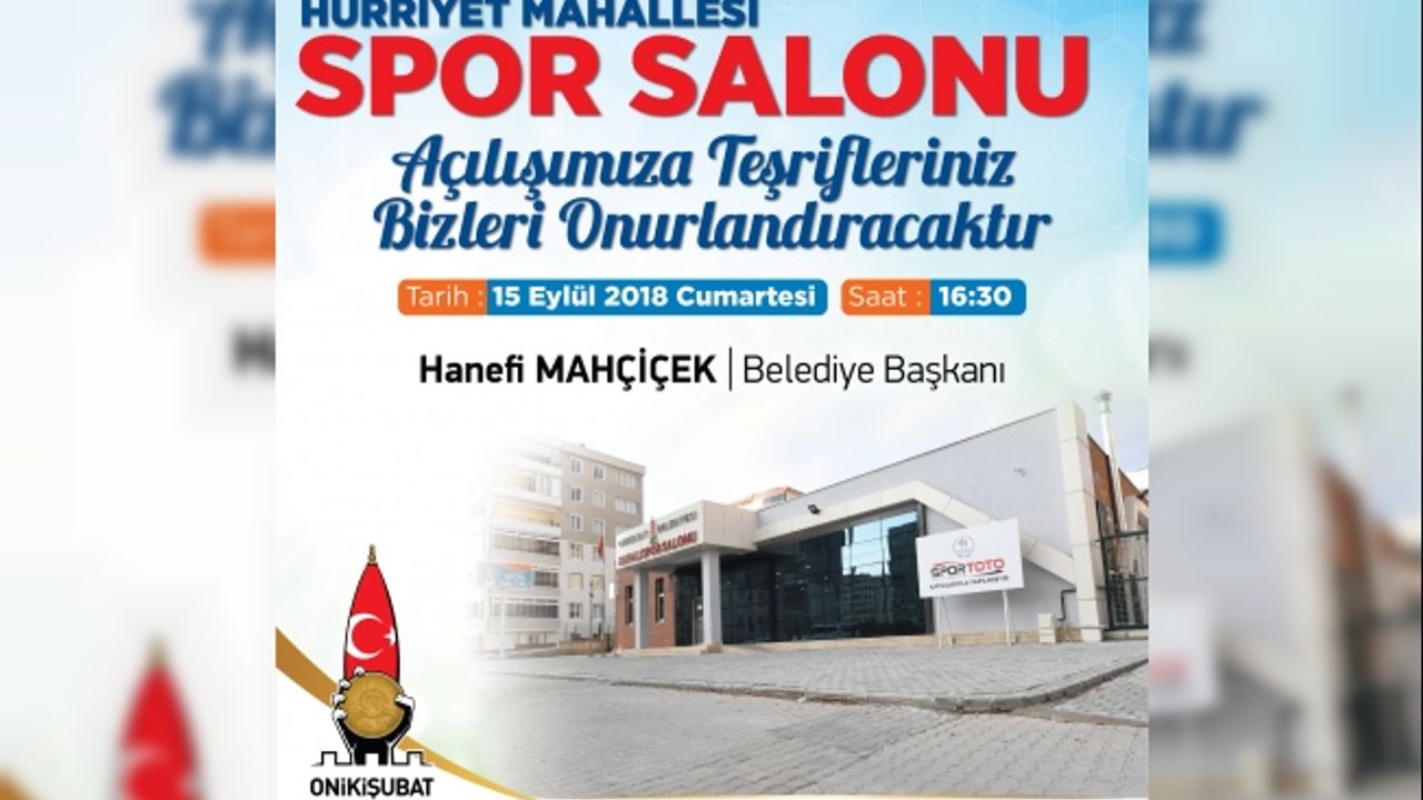 Onikişubat’ta Altın Değerinde İki Projenin Açılışı Gerçekleştirilecek