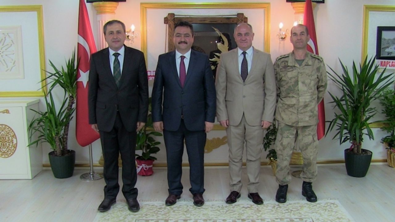 Elbistan protokolünden başkan Gürbüz'e ziyaret