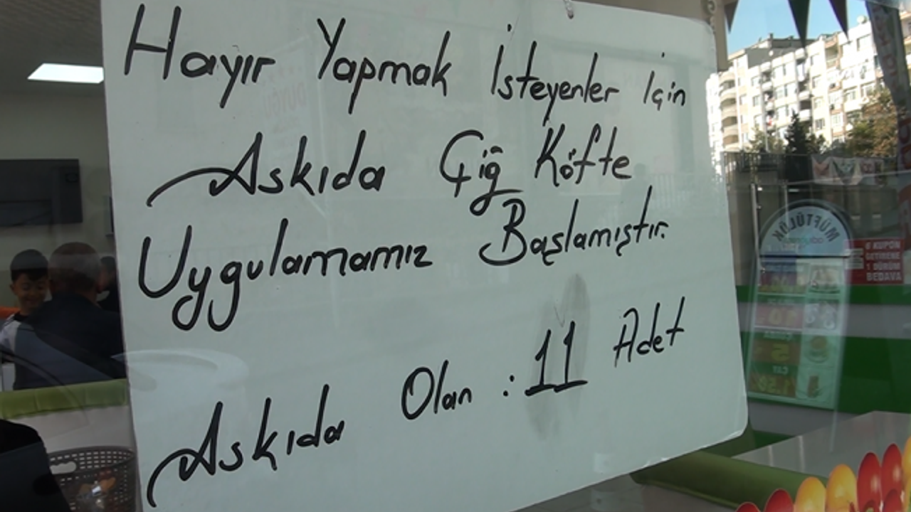 Kahramanmaraş'ta Toplumsal Dayanışma Örneği “Askıda Çiğköfte Uygulaması”