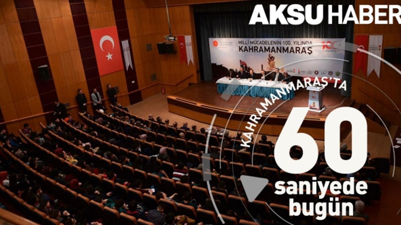 Kahramanmaraş'ta 60 Saniye'de Bugün [03 Şubat 2020]