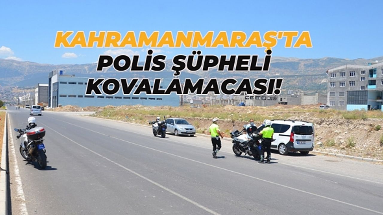 Kahramanmaraş'ta çalıntı motosikletle polisten kaçan şüpheli yakalandı!