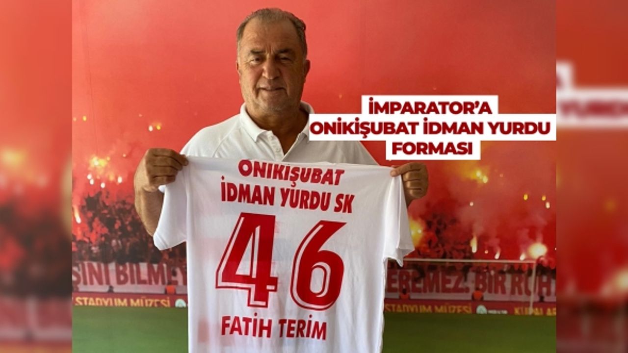 İmparator Fatih Terim’e Onikişubat İdman Yurdu SK’dan Forma Takdimi