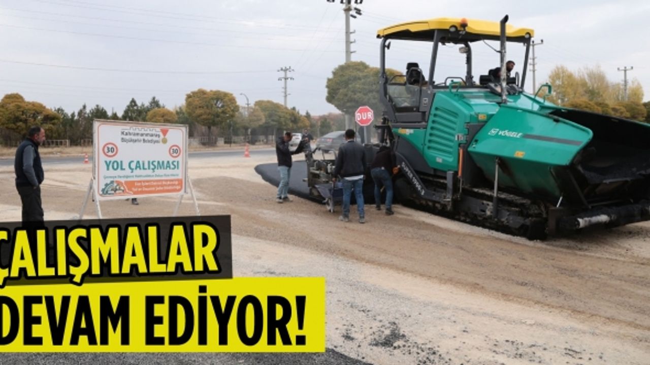 Büyükşehir Belediyesi Elbistan Doğan Mahallesi’nin ana yolunu sıcak asfalt ile kapladı