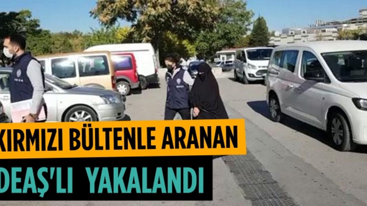 Interpol'ün kırmızı bültenle aradığı DEAŞ'lı Ankara'da yakalandı