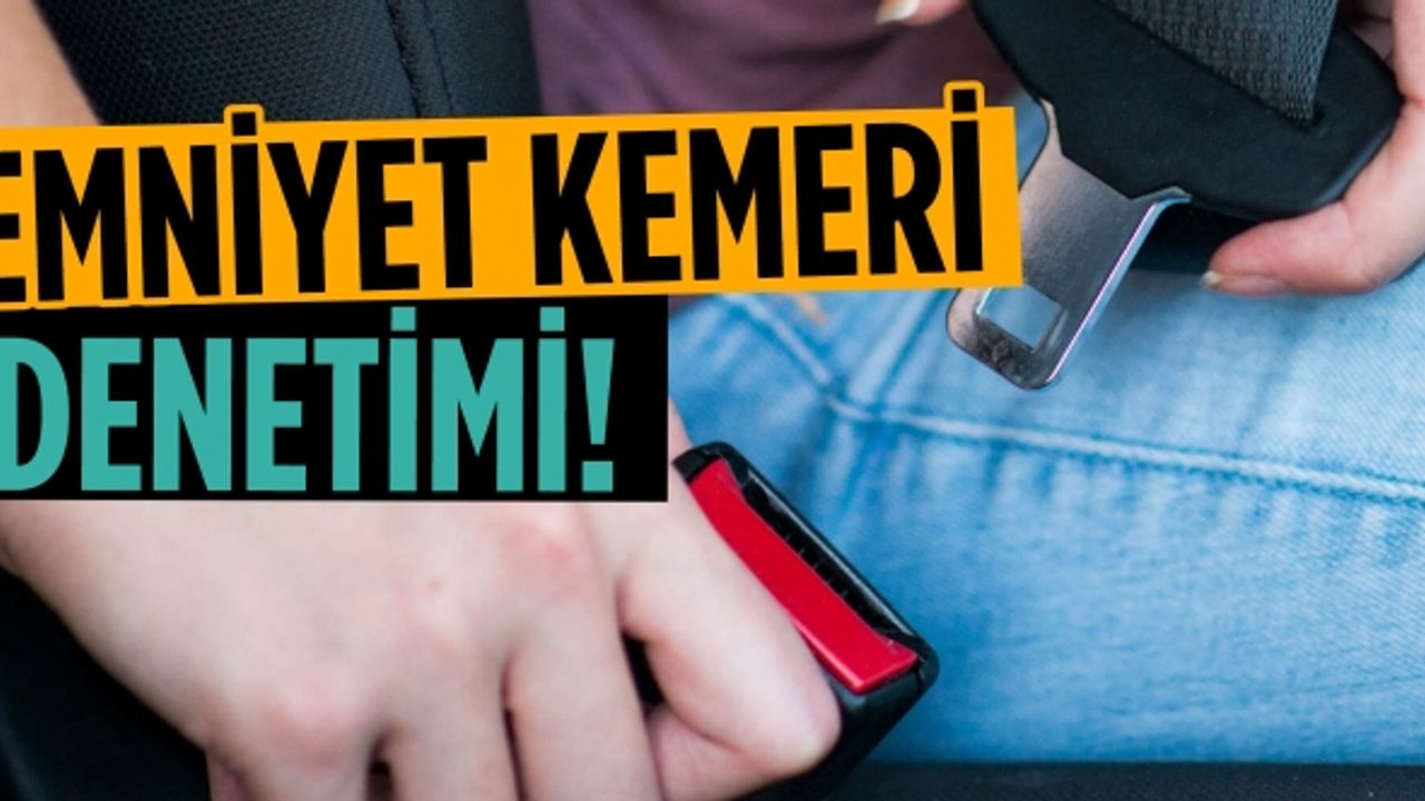 Kahramanmaraş İl Jandarma Komutanlığı emniyet kemeri denetimi yaptı!