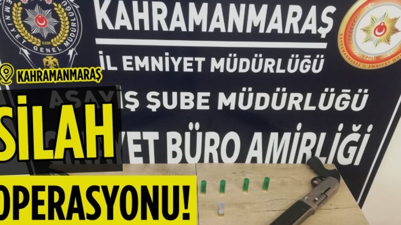 Kahramanmaraş'ta iki haftada 21 silah ele geçirildi