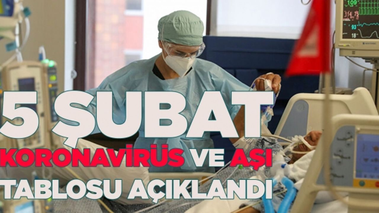 5 Şubat koronavirüs tablosu açıklandı