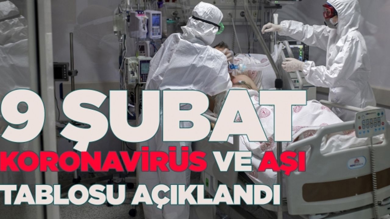 9 Şubat koronavirüs tablosu açıklandı