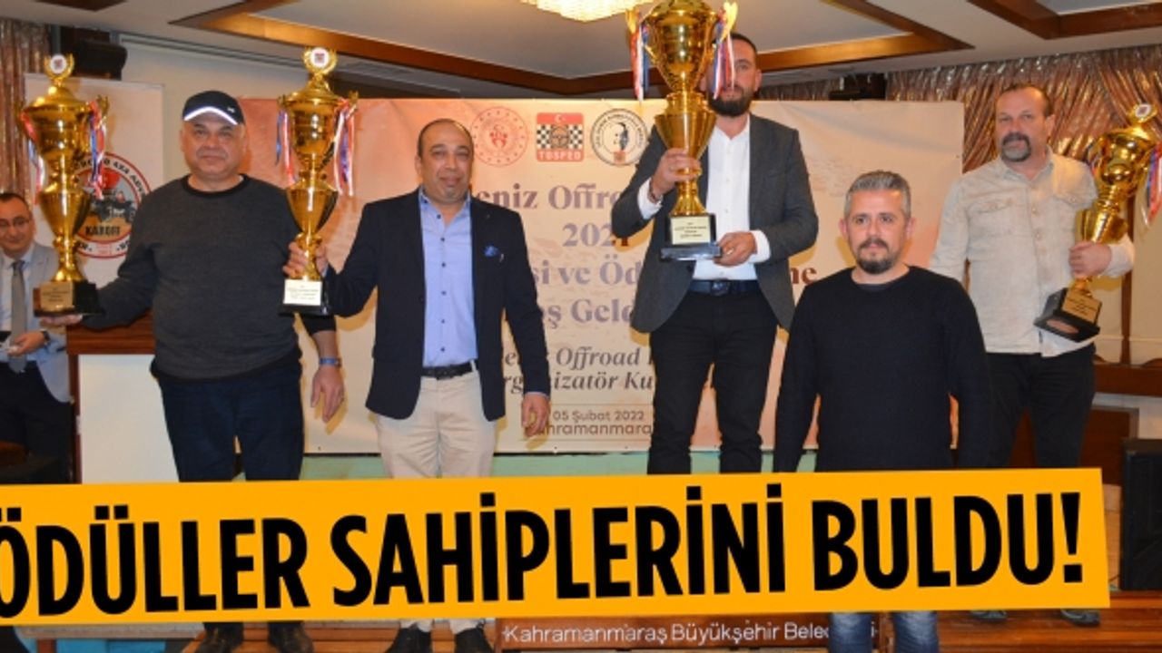 Akdeniz Off-Road Şampiyonası için gala gecesi düzenlendi!