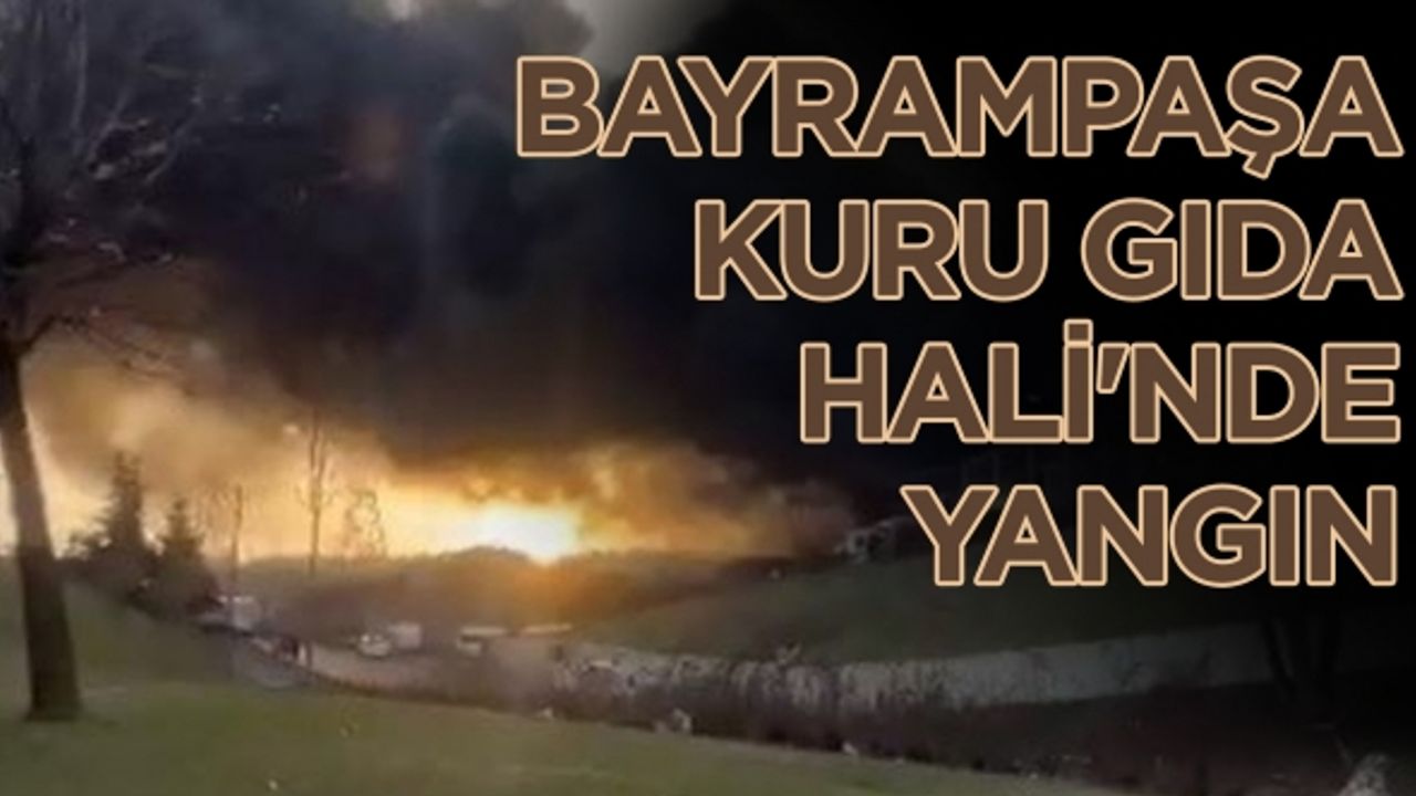 Bayrampaşa Kuru Gıda Hali'nde yangın