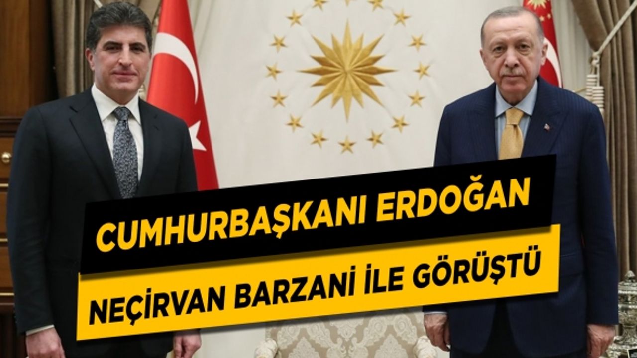 Cumhurbaşkanı Erdoğan, Neçirvan Barzani ile görüştü