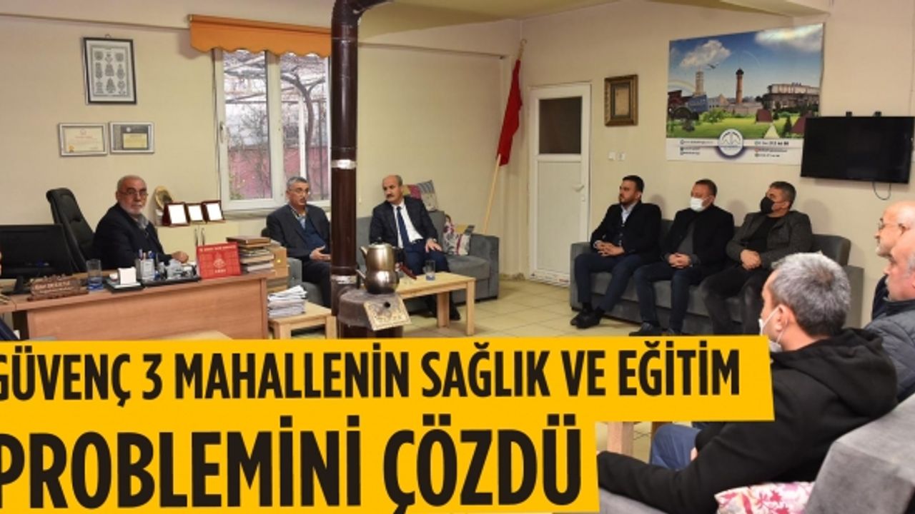 Güvenç 3 mahallenin sağlık ve eğitim problemini çözdü!