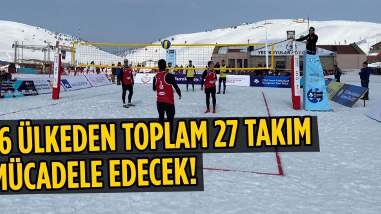 Kar Voleybolu Avrupa Turu'nun ilk ayağına Kahramanmaraş ev sahipliği yapıyor