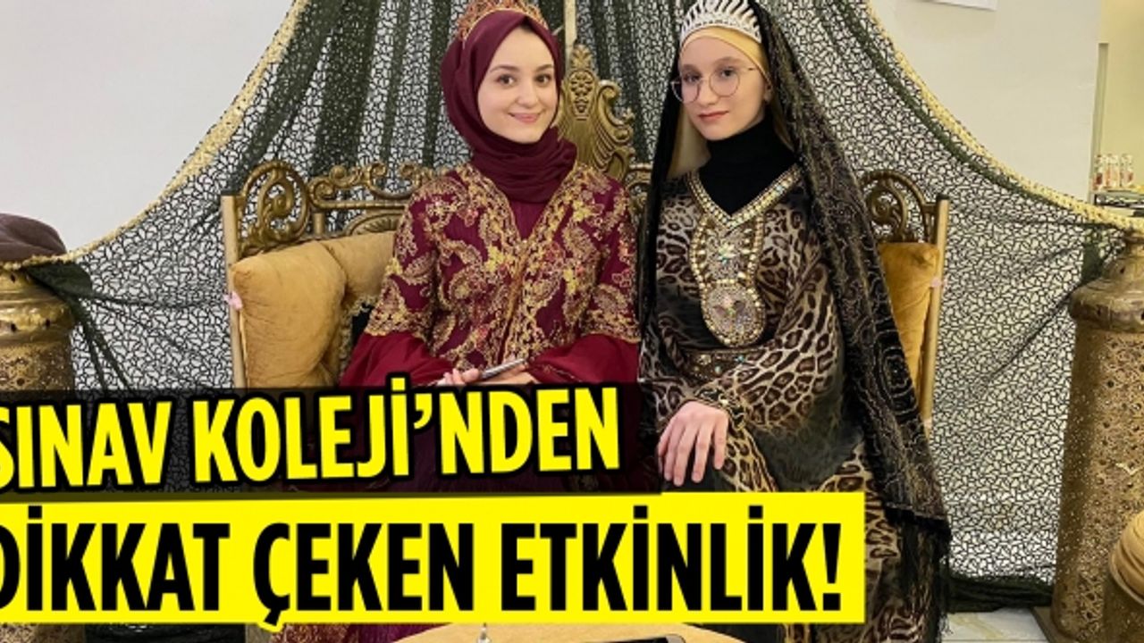Sınav Koleji lise öğrencilerinden dikkat çeken bir etkinlik!