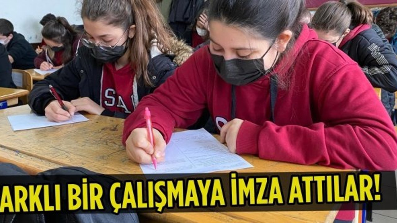Süha Erler Anadolu Lisesi öğrencileri farklı bir çalışmaya imza attı!