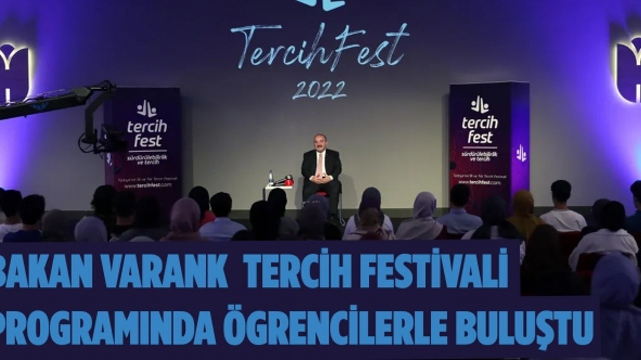 Bakan Varank, üniversite tercihi yapacak öğrencilerle bir araya geldi