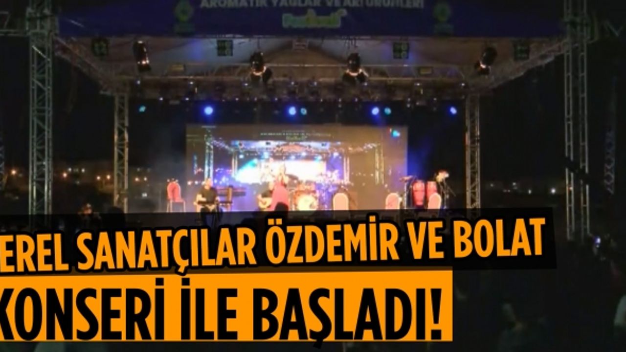 Festival yerel sanatçılar Hüseyin Özdemir ve Aynur Bolat konseri ile başladı