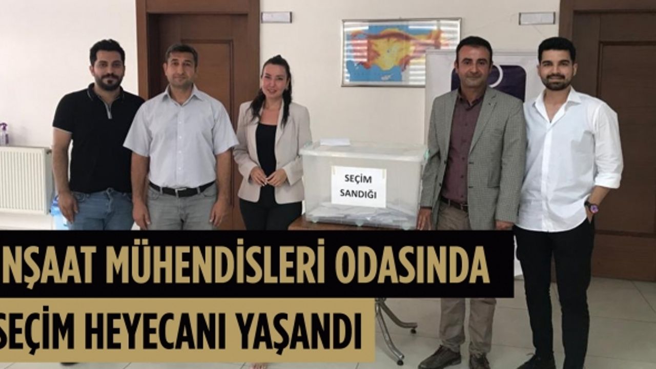 İnşaat mühendisleri odasında seçim heyecanı yaşandı