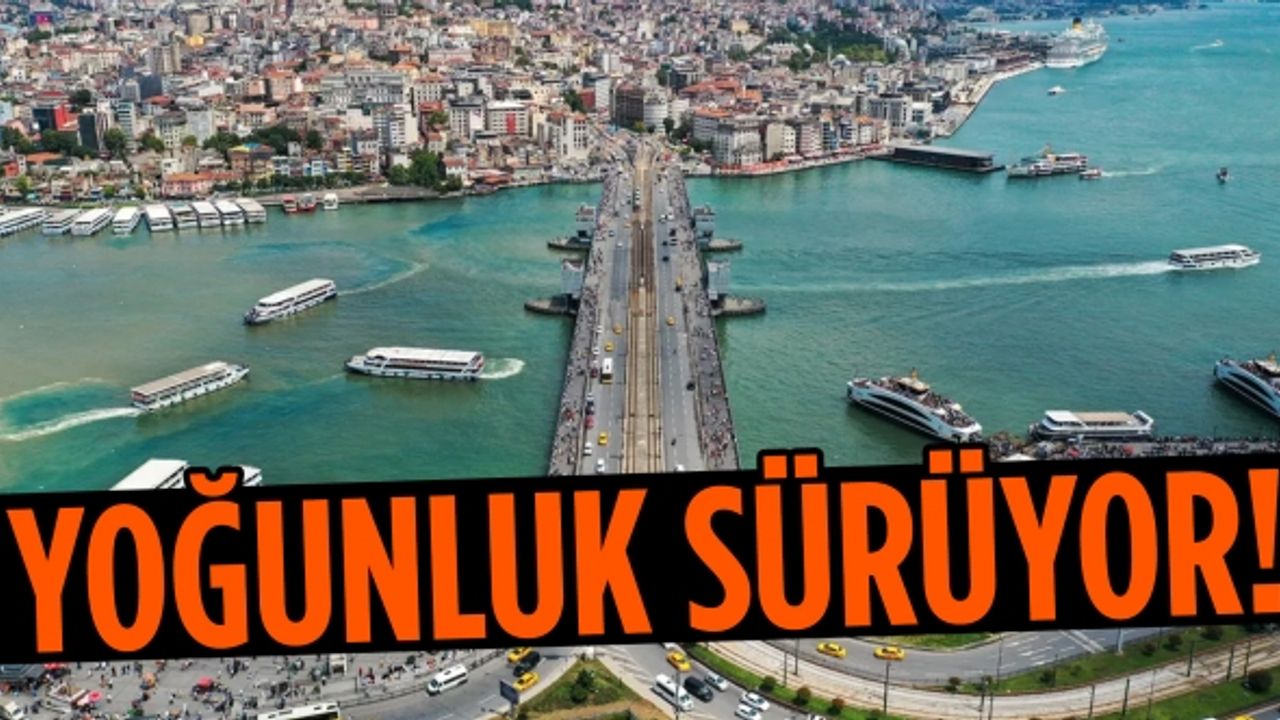 İstanbul'da bayramın son gününde yoğunluk sürdü