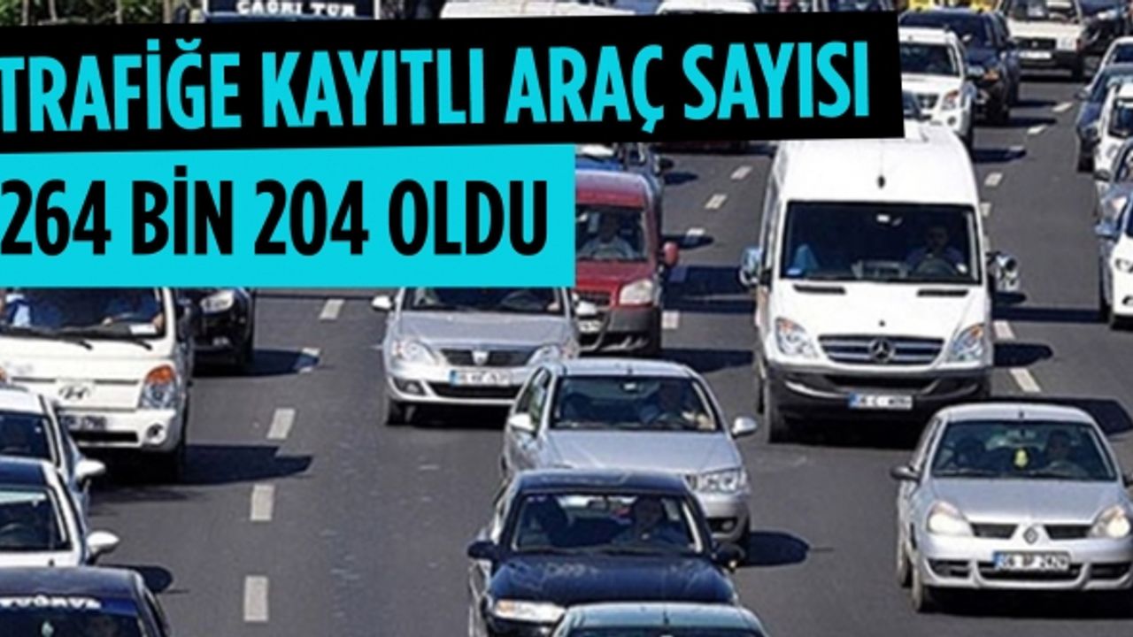 Kahramanmaraş’ta trafiğe kayıtlı araç sayısı 264 bin 204 oldu