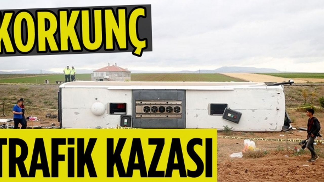 Şarampole devrilen tur otobüsündeki 30 kişi yaralandı