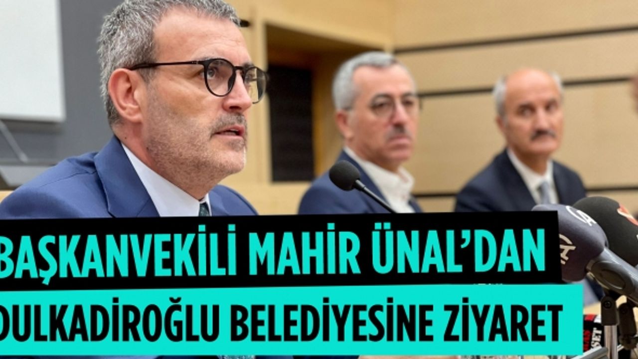 Ünal ve Güngör’den Dulkadiroğlu Belediyesine ziyaret