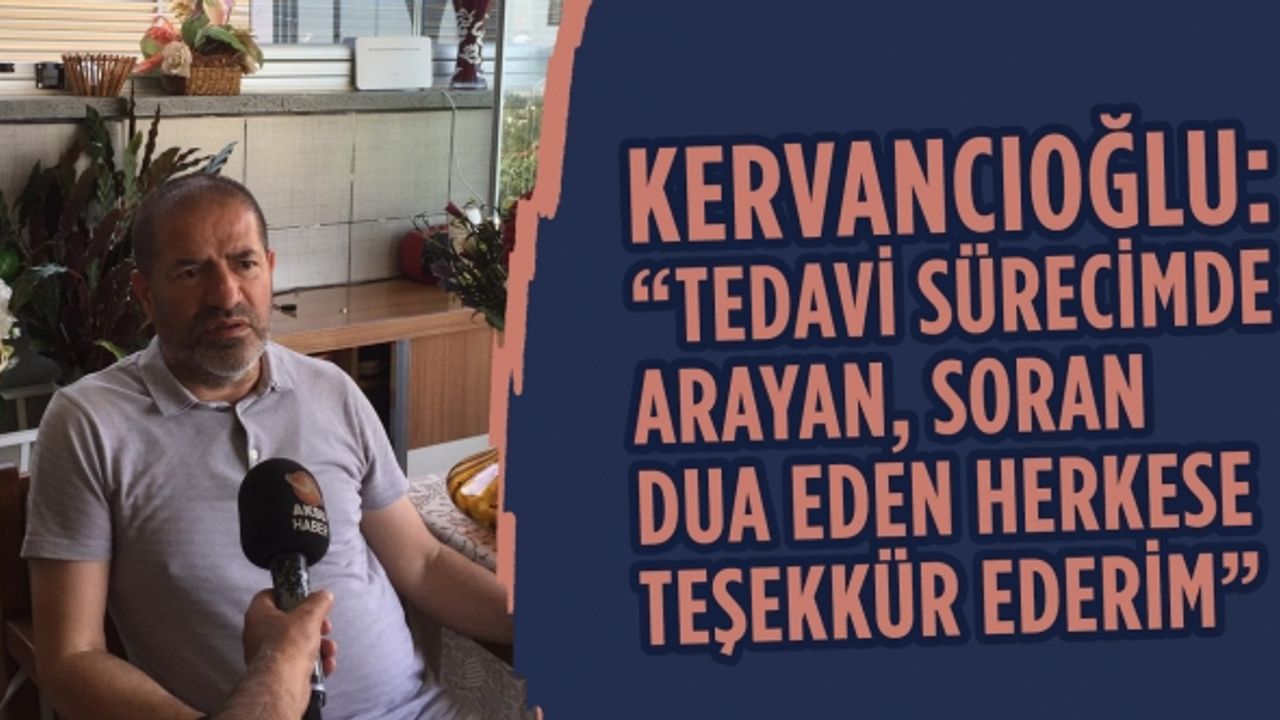 Aksu Tv’den Kervancıoğlu’na geçmiş olsun ziyareti!
