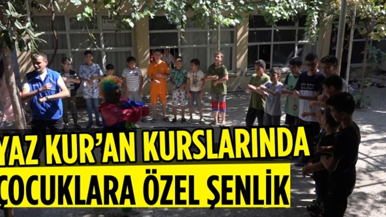 Yaz Kur’an Kurslarında Çocuklara Özel Şenlik