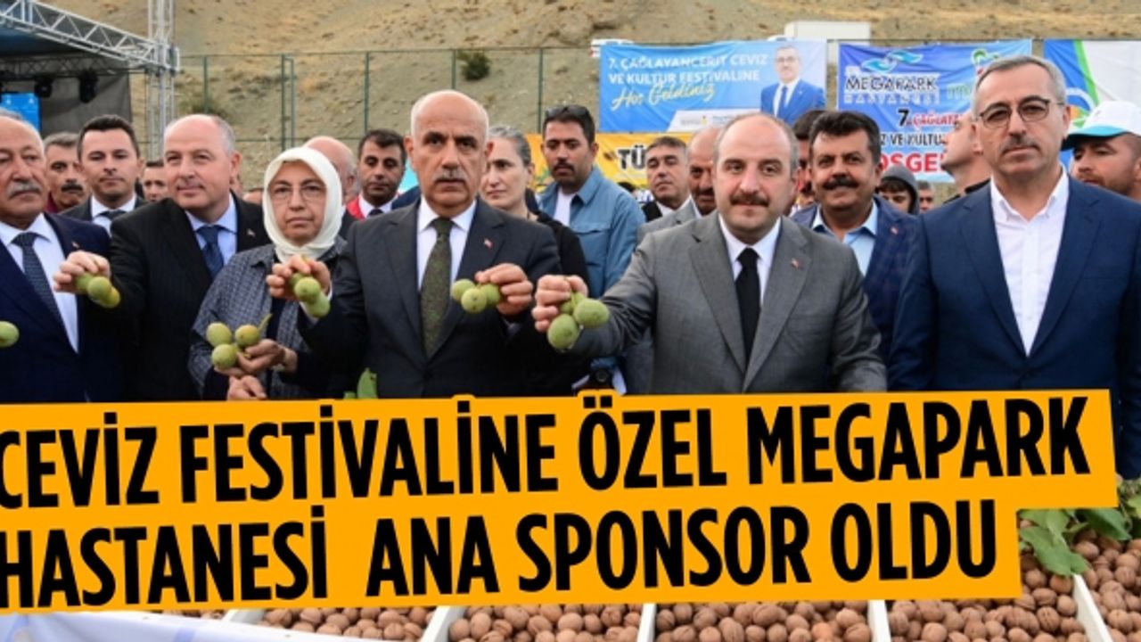 Ceviz festivaline Özel Megapark Hastanesi  ana sponsor oldu