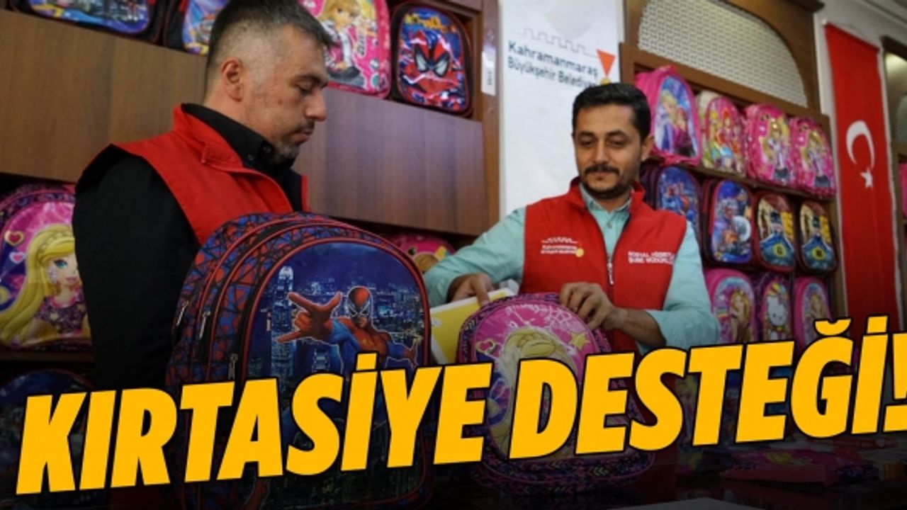 Ders Zili Çalan Miniklere Büyükşehir’den Kırtasiye Desteği