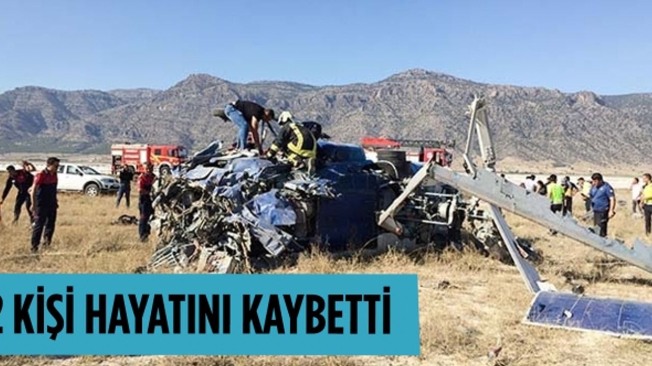 Helikopter kazasında 2 kişi hayatını kaybetti