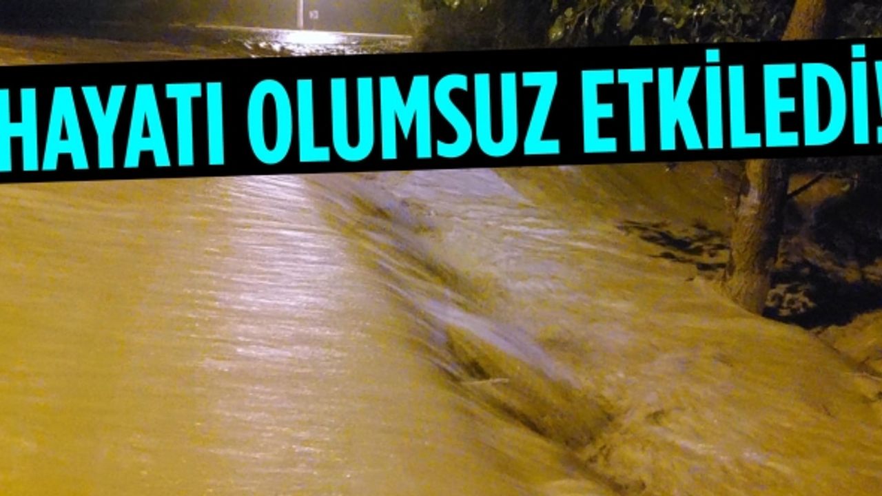 Kahramanmaraş’ta etkili olan sağanak kuzey ilçeleri etkiledi