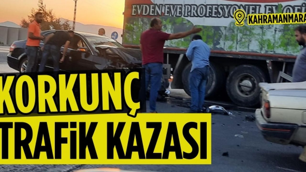 Kahramanmaraş’ta otomobil kamyona arkadan çarptı: 1 yaralı