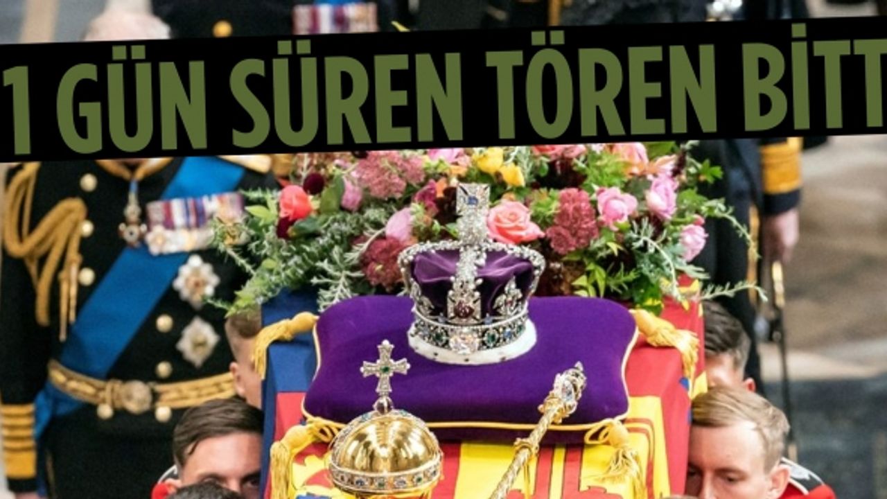 Kraliçe 2. Elizabeth son yolculuğuna uğurlandı
