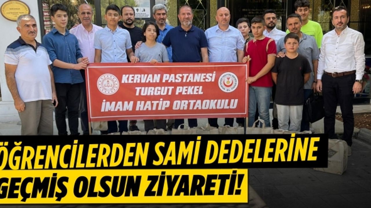 Öğrencilerden Sami dedelerine geçmiş olsun ziyareti!